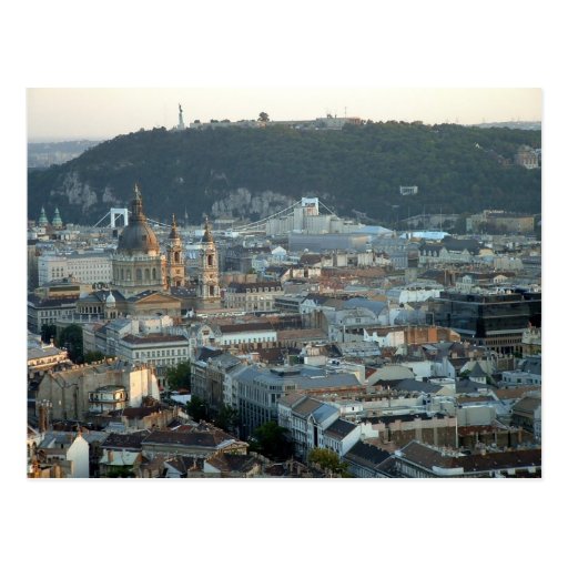 Downtown Budapest Postcard