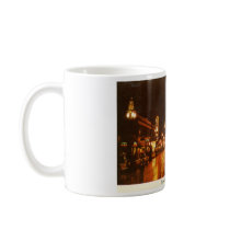 Downtown Buffalo NY at Night Vintage Mugs