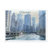 Downtown Chicago Postcard
