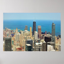 Downtown Chicago skyline Print