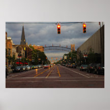 Downtown Flint, Michigan Print