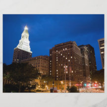 Downtown Hartford Connecticut at Night Flyers