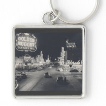 Downtown Las Vegas Retro Key Chain