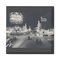Downtown Las Vegas Retro Fridge Magnets
