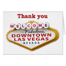 Downtown Las Vegas Thank you Cards