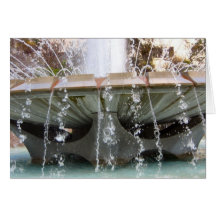 Downtown Los Angeles Fountain Greeting Card