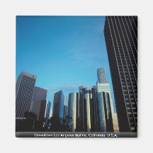 Downtown Los Angeles skyline, California, U.S.A. Magnets
