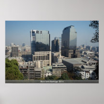 Downtown Santiago, Chile Poster