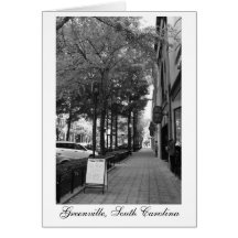 Downtown Streets in Greenville Cards