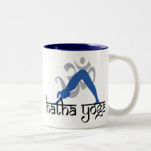 Downward Facing Dog Hatha Yoga Gift Coffee Mugs