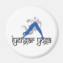 Downward Facing Dog Iyengar Yoga Refrigerator Magnets
