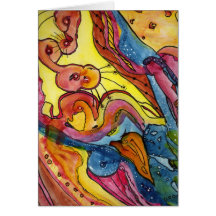 Downward float card