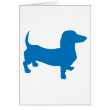 Doxie bleu, teckel carte