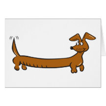 DOXIE-Cartoon Greeting Card