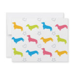 Doxie Colourful Hearts and Stars invitations
