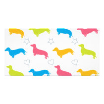 Doxie Colourful Hearts and Stars