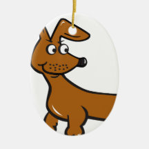 Doxie Dachshund Christmas Tree Ornaments