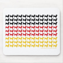 DOXIE-GERMAN-FLAG MOUSE PADS