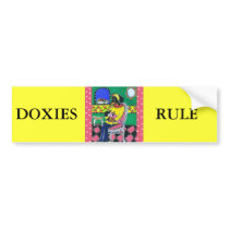 Doxie Mom & Baby Bumper Stickers