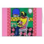 Doxie Mom & Baby Greeting Card