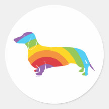 Doxie Rainbow Connection Stickers