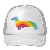 Doxie Rainbow Connection Trucker Hat