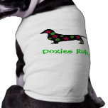 Doxies Rule Dog T-shirt pet clothing