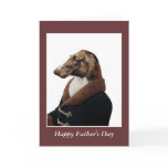 DR133 Borzoi (Russian Hound), Happy Father's Day Greeting Cards