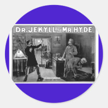 Dr. Jekyll and Mr. Hyde Round Sticker