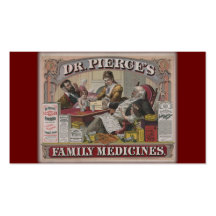 Dr. Pierce's family medicines old tyme ad Business Card