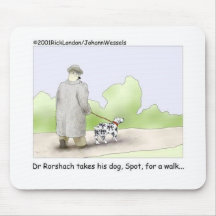 Dr. Roarshach Cartoon Gifts, Tees, & Collectibles Mousepad
