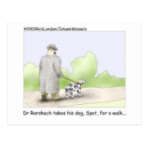 Dr. Roarshach Cartoon Gifts, Tees, & Collectibles Post Card