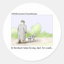 Dr. Roarshach Cartoon Gifts, Tees, & Collectibles Stickers