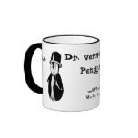 Dr. versus Mr. Penguin Coffee Mugs