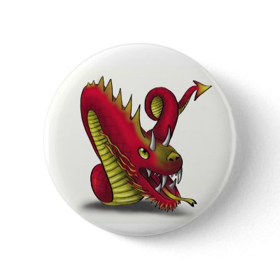 Draak tattoo button by makeitspecial