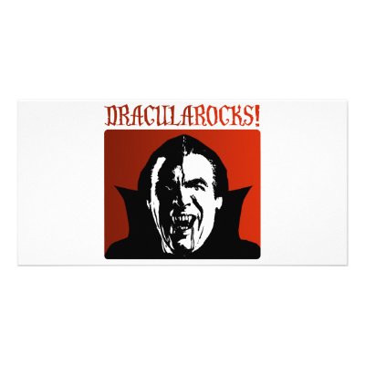 Dracula Rocks! Photo Cards by designs_that_rock