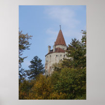 Dracula's castle, hilltop fortress poster