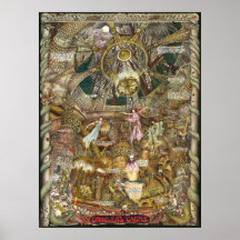 Dracula's Castle illustraton castle brides Poster