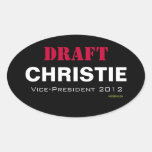 DRAFT Christie Vice-President 2012 Oval Sticker