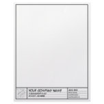 Drafting Frame Template letterhead