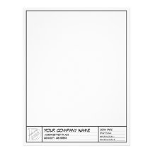Drafting Frame Template Personalized Letterhead