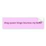 drag queen bingo bounces my balls! bumper stickere