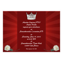 Drag Queen Custom Coronation Invitations