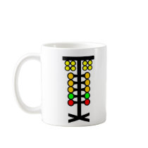 Drag Racing Staging Starting Light Christmas Tree Mugs