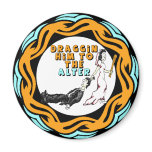 Dragging Him To Wedding Alter Magnet