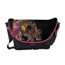 DRAGO,  Black,Pink Yellow Courier Bag