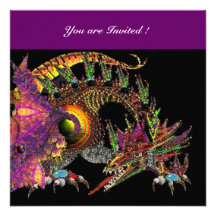 DRAGO violet purple black red pink Custom Announcement
