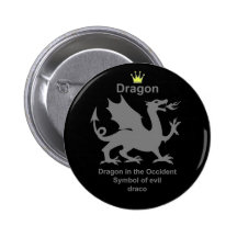 dragon　龍　竜 缶バッジピンバック