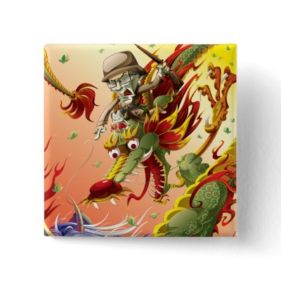 Dragon-9 Pinback Buttons by MartinHsu