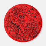 Dragon and Phoenix Magnet